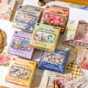 Years & Flowers Series Vintage Deco Papers Floral Deco Papers