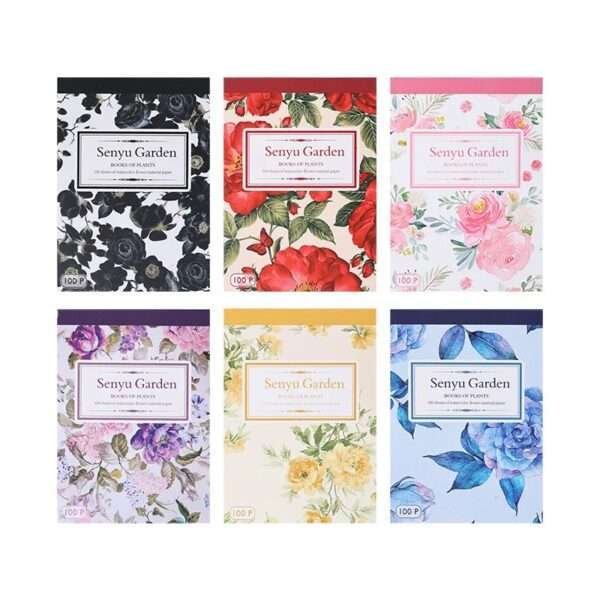 Sneyu Garden Series Large Floral Themed Memo Pads - Image 2