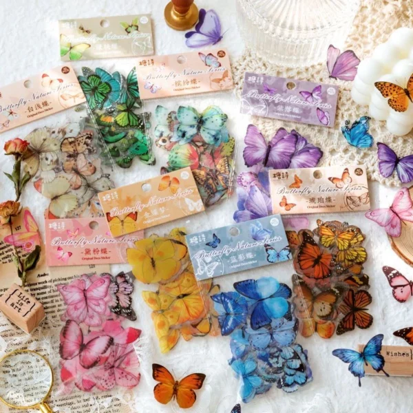 PET Butterfly Stickers
