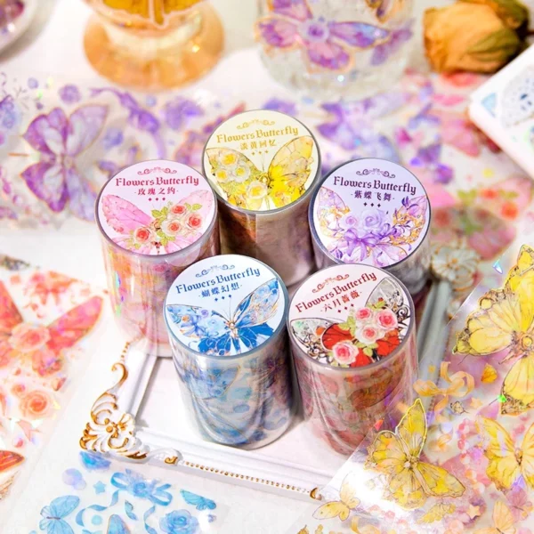 Crystal Butterfly PET Washi Tapes
