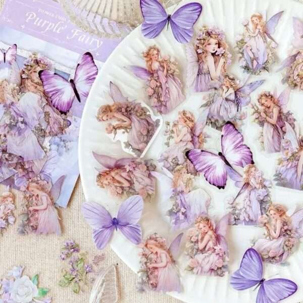 Flower Fairy Fantasy Series PET Stickers - Image 2