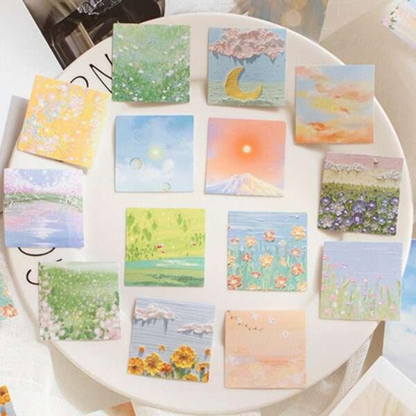 46pcs/pack Spring Field Series Mini Sticker Box - Image 3