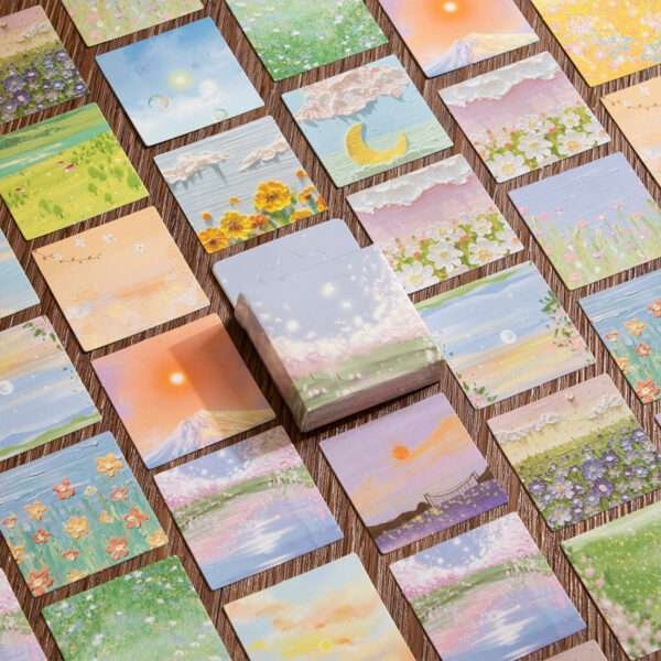 46pcs/pack Spring Field Series Mini Sticker Box