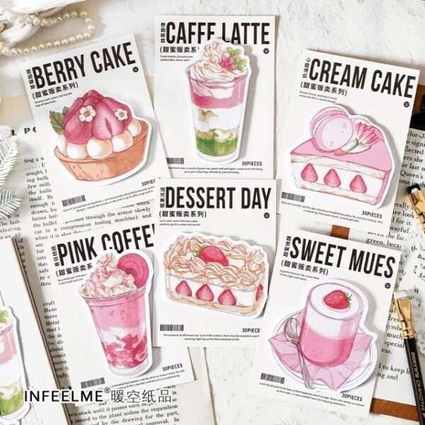 30pcs/pack Sweet Selling Sticky Notes - Image 2