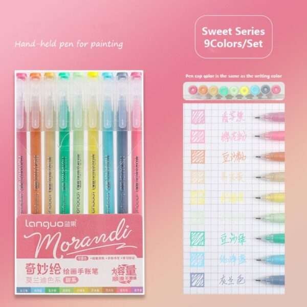 9 colors/pack Morandi Gel Pens Available in stock - Image 10