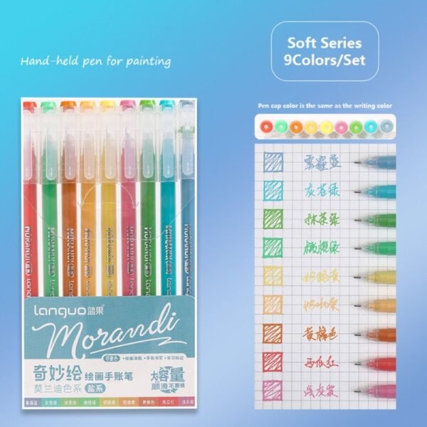 9 colors/pack Morandi Gel Pens Available in stock - Image 11