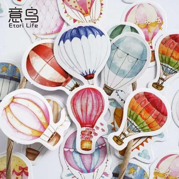 46pcs/pack Hot Air Balloon Mini Sticker Box - Image 3