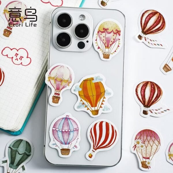 46pcs/pack Hot Air Balloon Mini Sticker Box - Image 4