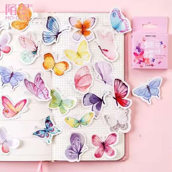46pcs/pack Butterfly Series Mini Sticker Box - Image 4