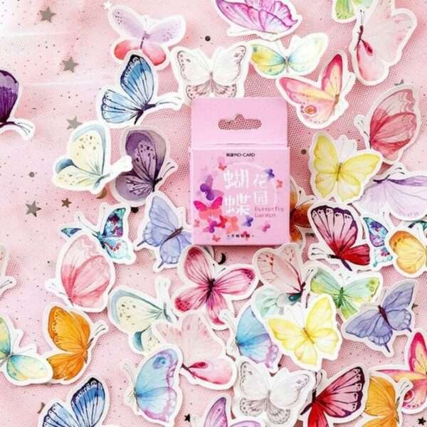 46pcs/pack Butterfly Series Mini Sticker Box