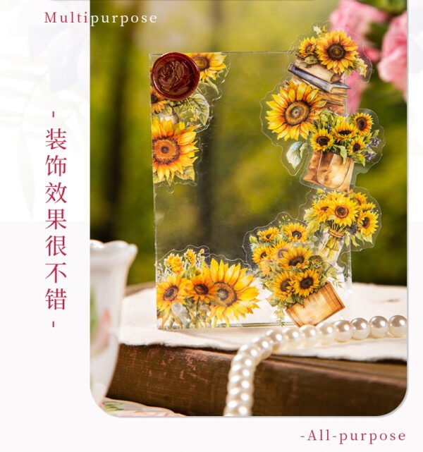 50pcs/pack Garden Tour Series PET Stickers - Image 5