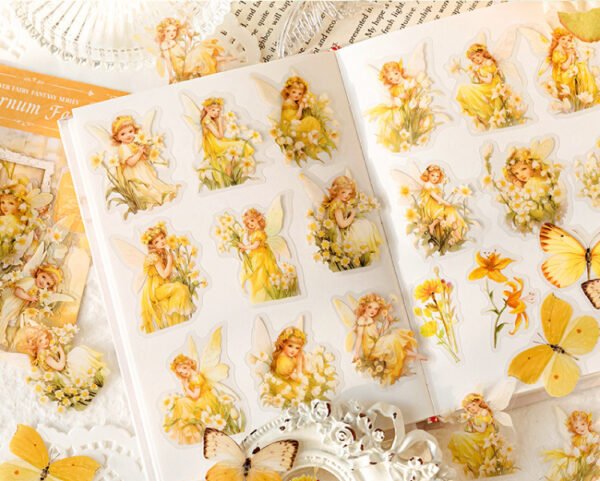 Flower Fairy Fantasy Series PET Stickers - Image 8
