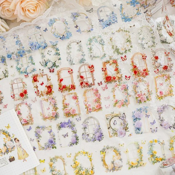 Flower Window Series PET Tape