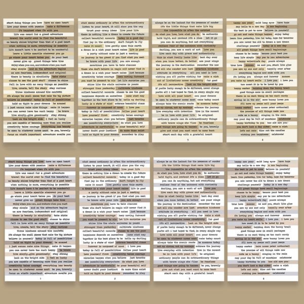 Brown Small Text Stickers - Image 3