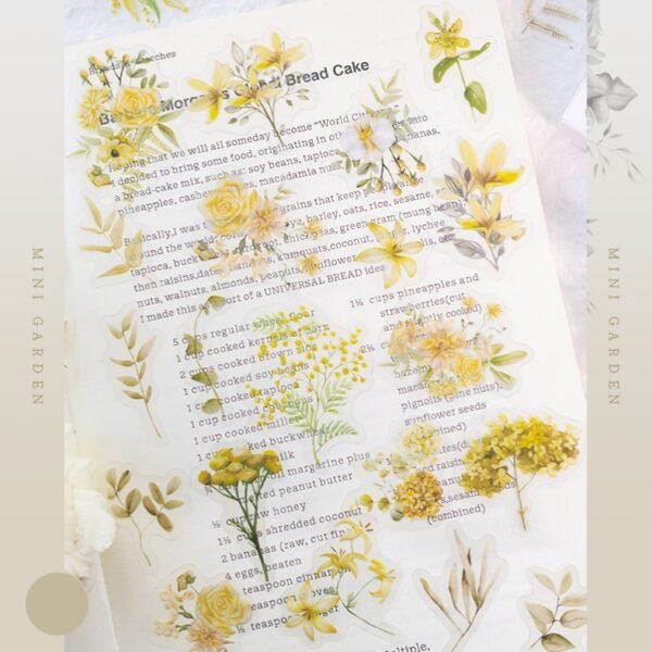 50pcs/box Mini Garden Series PET Stickers - Image 5