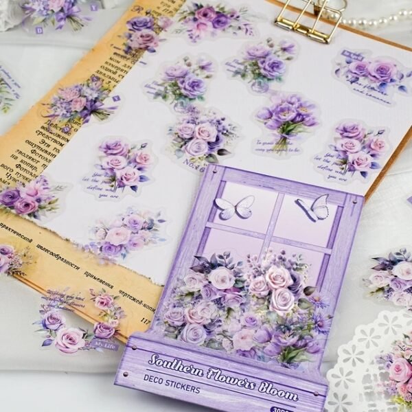 Southern Flower Bloom series PET Stickers - Image 3