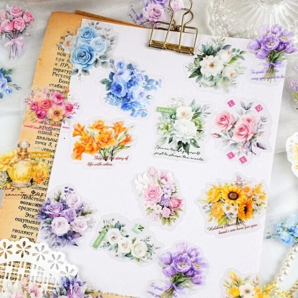 Southern Flower Bloom series PET Stickers - Image 4