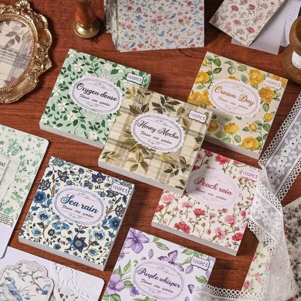 100sheets/pack Flower Memopads