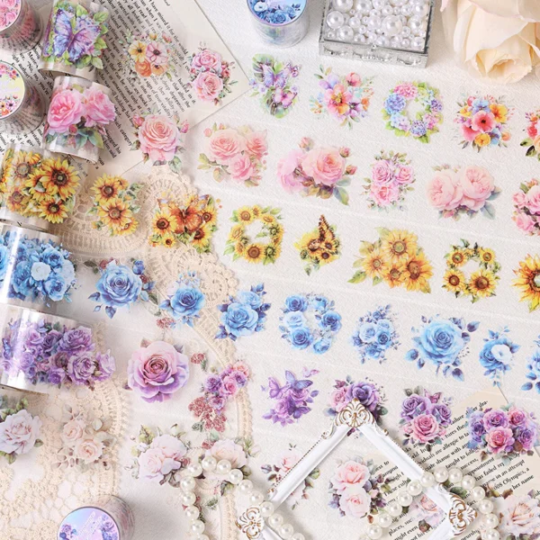 Flowers Butterfly Rhyme Series PET Tapes