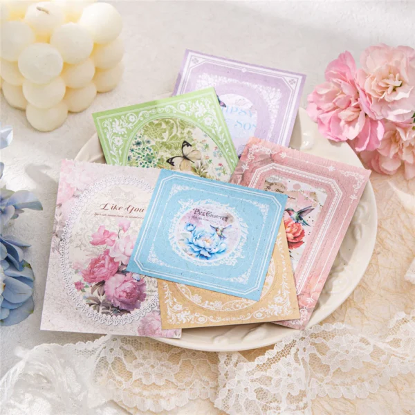 30 sheets/pack The Evening of the Flower Series Frame Memopads - Image 3