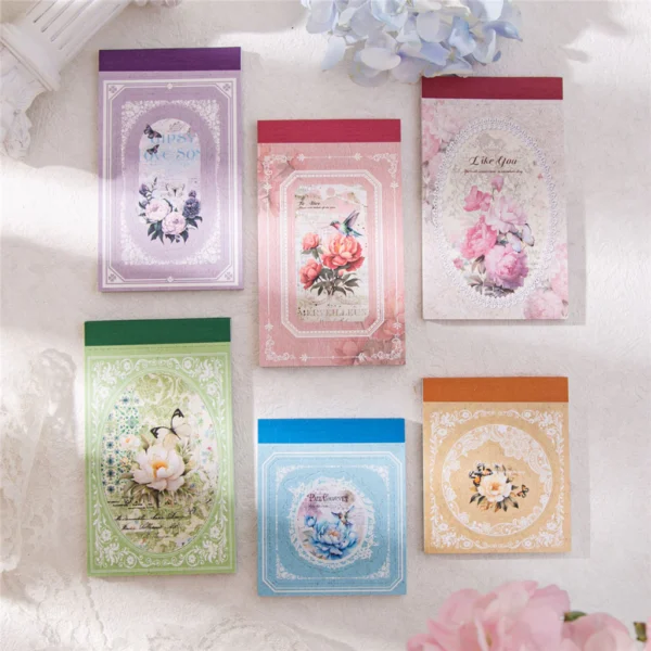 30 sheets/pack The Evening of the Flower Series Frame Memopads