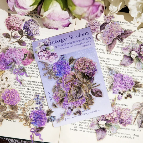 20pcs/pack Speak to Flower Series PET Stickers - Image 4