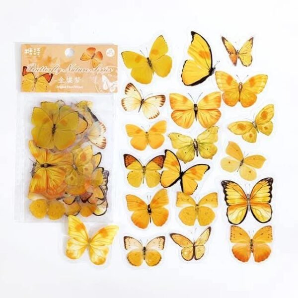 40-45pcs/pack Butterfly PET Stickers - Image 12