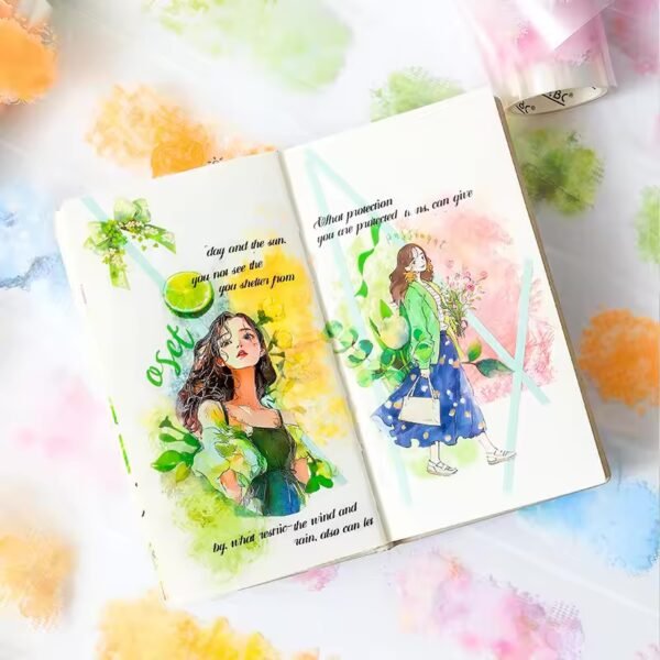 🎨 Light Color Rhyme Series | PET Peel-Off Tapes 🌸 - Image 5
