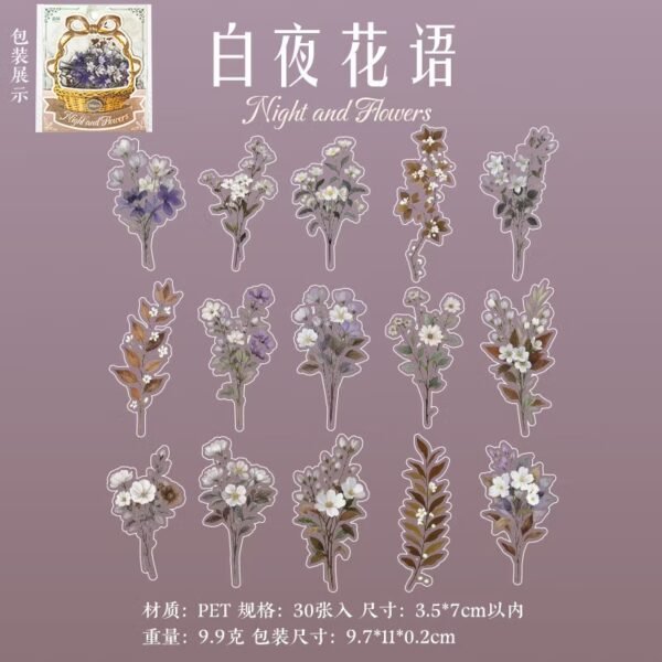 🌼 Flower Picking Collection | PET Stickers 🌸 - Image 13