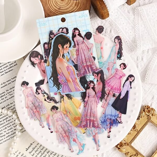 Charming Time Record Series | Girl PET Stickers 💌 - Image 6
