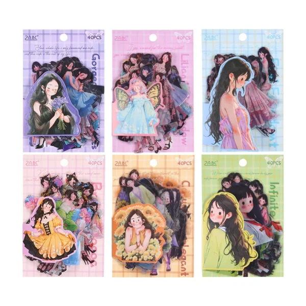 Charming Time Record Series | Girl PET Stickers 💌 - Image 2