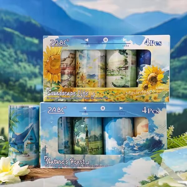 🎵 Soundscape Life & Nature Heart Series | PET Tapes 🌄 - Image 2