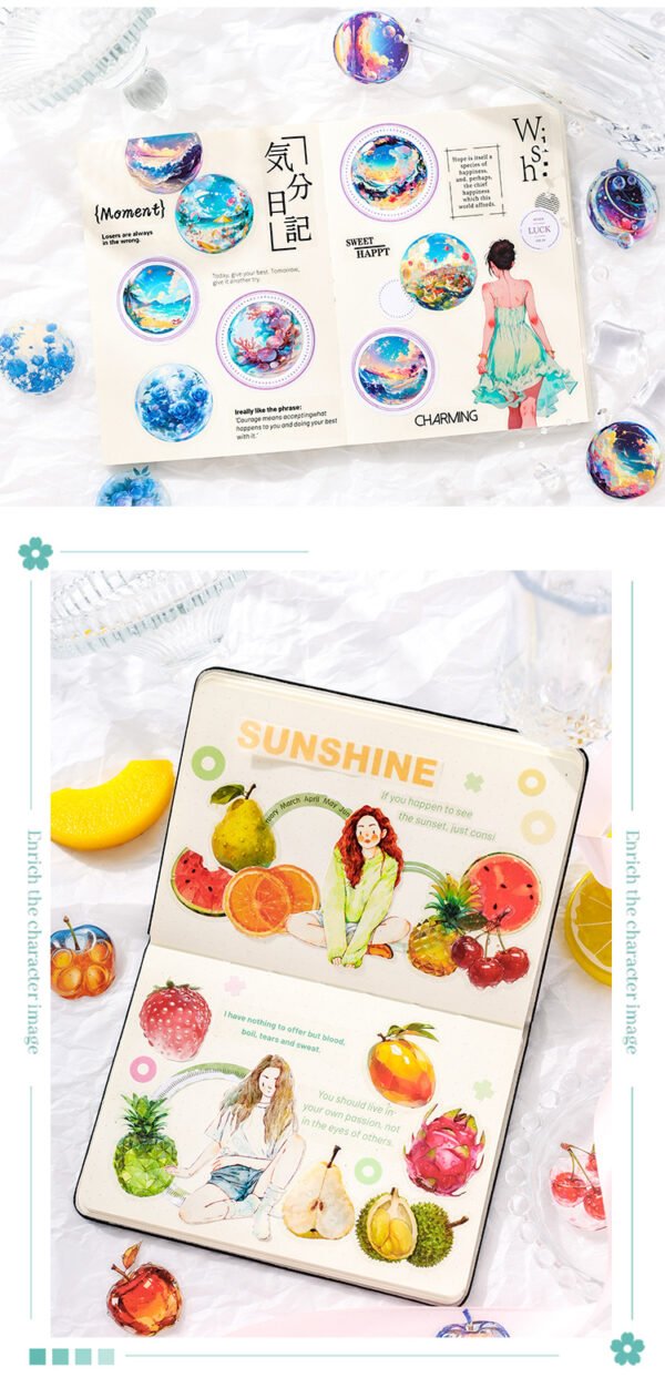 World in Glass Series PET Stickers ✨ - Image 5