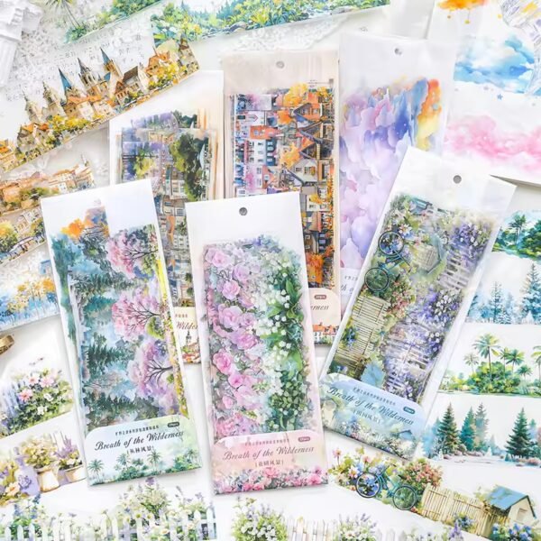 Wilderness Landscape Series | Long Strips PET Stickers