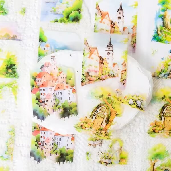🌲 Green Forest Evening – Waterproof PET Washi Tape Set 🌲 - Image 7