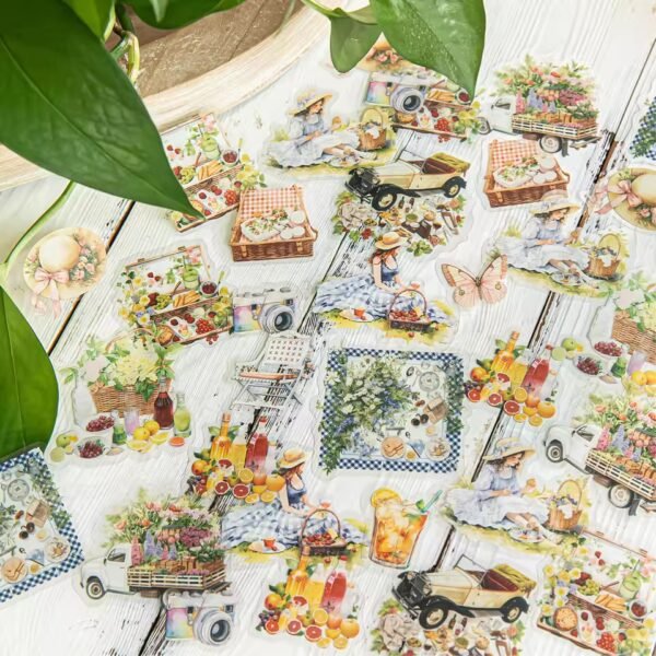 🌸 Leisure Life Series – PET Stickers 🌸 - Image 4