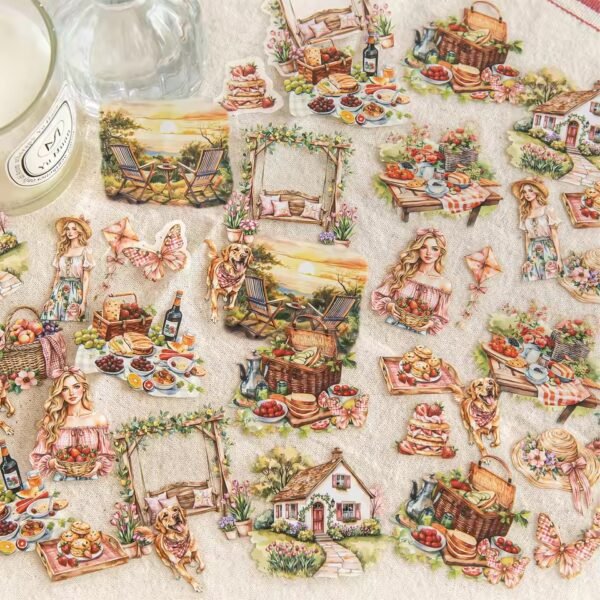 🌸 Leisure Life Series – PET Stickers 🌸 - Image 5