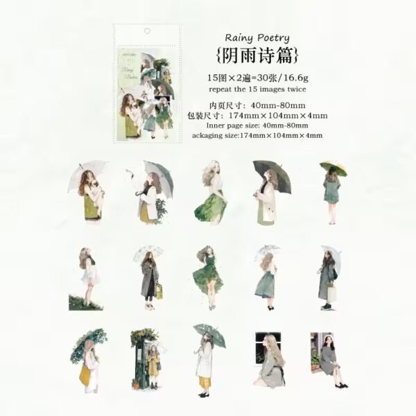 ☔️ Rain Overture Series – PET Stickers ☔️ - Image 13