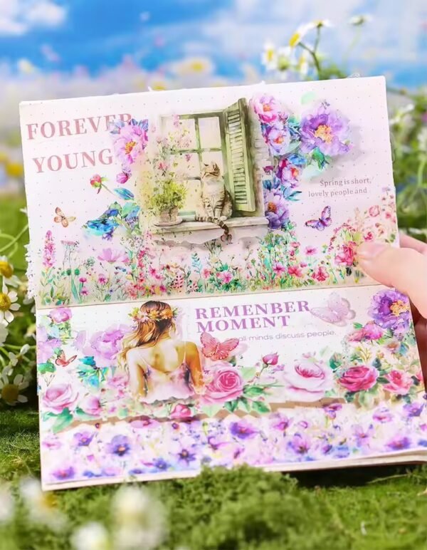 🌸 Secret Flower Language Series – PET Strips Stickers 🌸 - Image 2