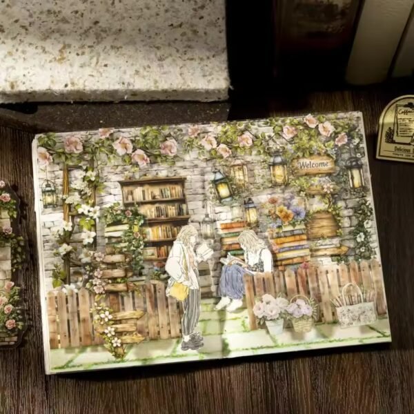 📚 Bookish Fragrance Fills the Garden – PET Stickers Strips 📚 - Image 2