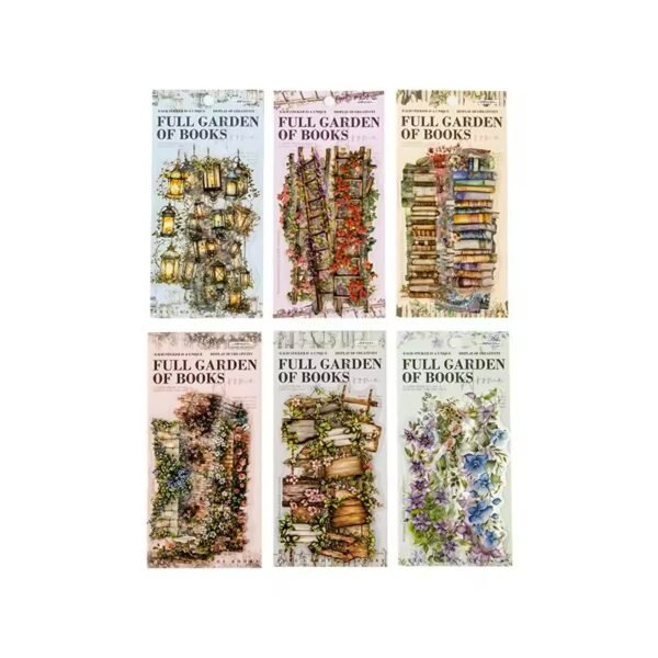 📚 Bookish Fragrance Fills the Garden – PET Stickers Strips 📚 - Image 8