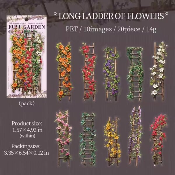 📚 Bookish Fragrance Fills the Garden – PET Stickers Strips 📚 - Image 10