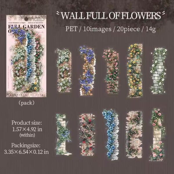 📚 Bookish Fragrance Fills the Garden – PET Stickers Strips 📚 - Image 11