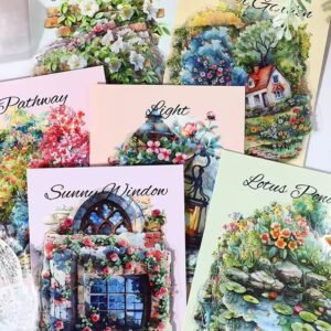 🌸 Sunny Window – PET Stickers 🌸