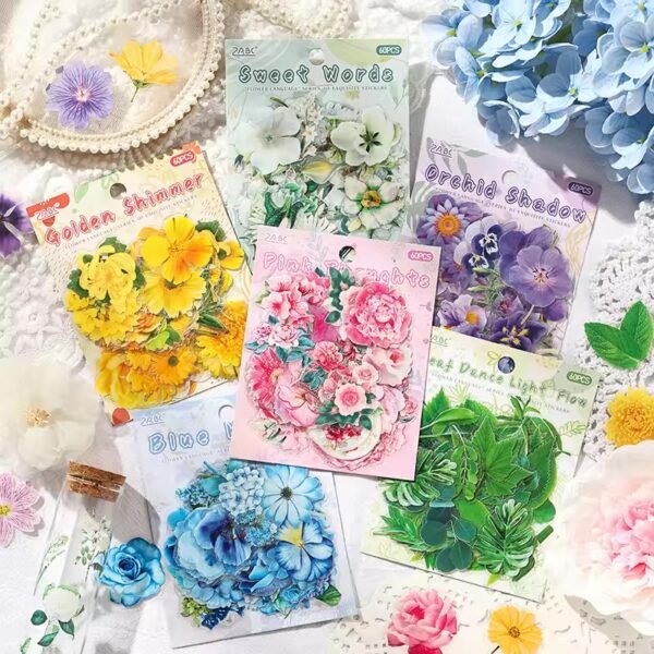 🌸 Leisurely Flower Language – PET Stickers 🌸 - Image 2