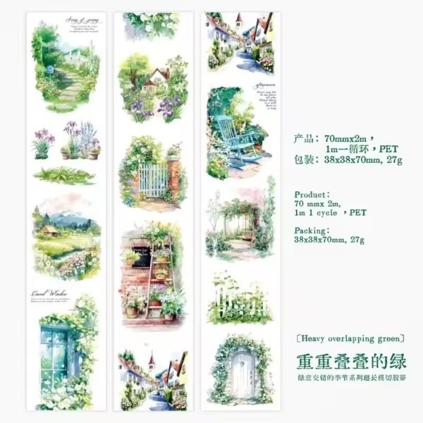 🌿 A Season of Greenery Series – PET Washi Tape 🌿 - Image 8
