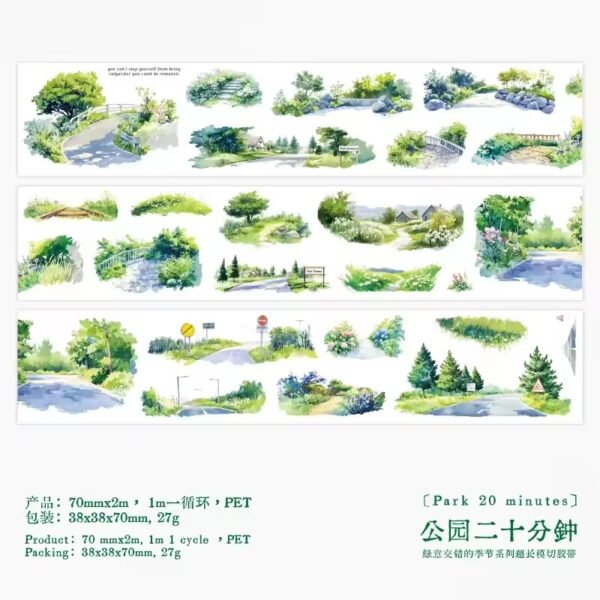 🌿 A Season of Greenery Series – PET Washi Tape 🌿 - Image 11