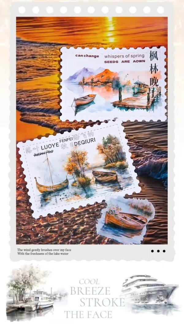 🚤 Boating on the Lake – PET Stickers 🚤 - Image 8