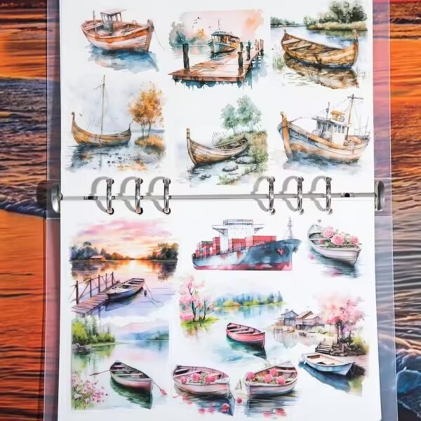 🚤 Boating on the Lake – PET Stickers 🚤 - Image 5