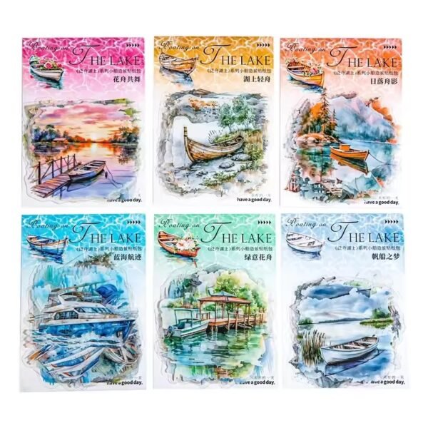 🚤 Boating on the Lake – PET Stickers 🚤 - Image 2